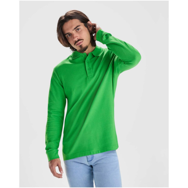 Estrella 220 g/m² herenpolo met lange mouwen
